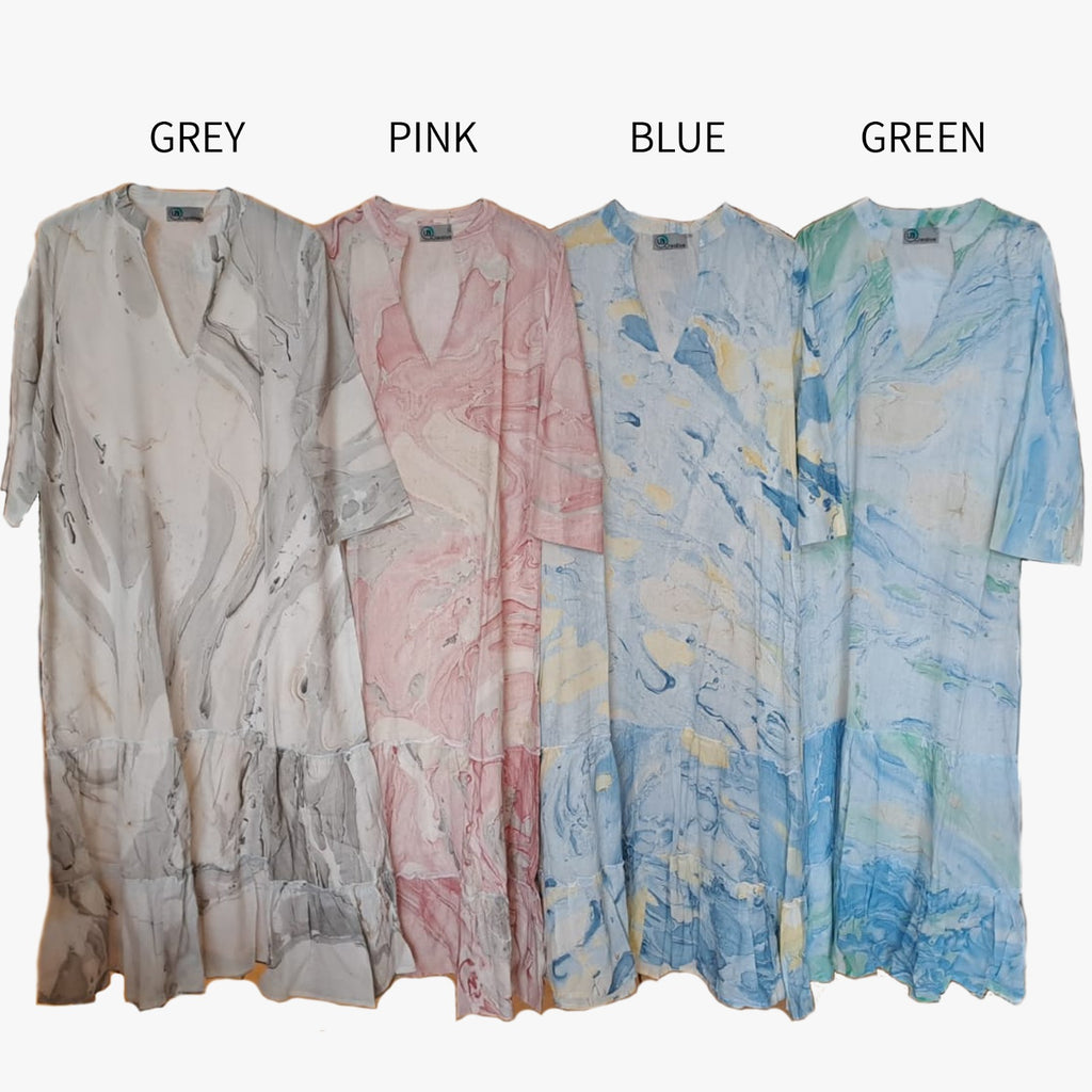 Marble print tunic
