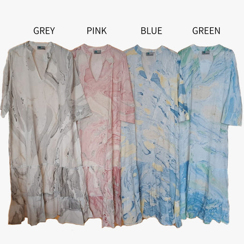 Marble print tunic